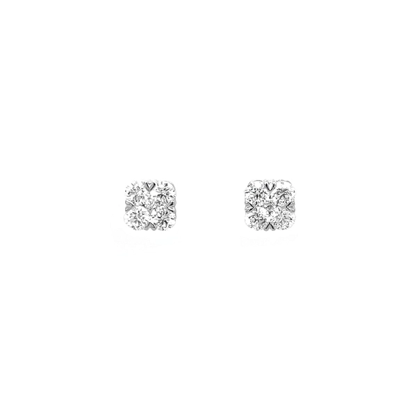 Gold-Ohrringe mit Diamanten
