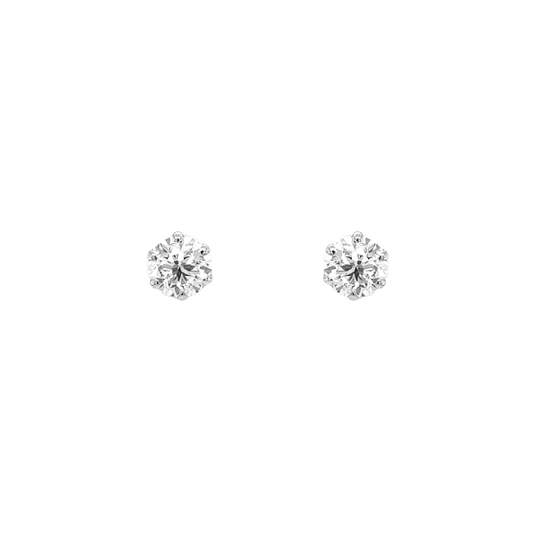 Goldene Pfirsichohrringe mit Diamanten