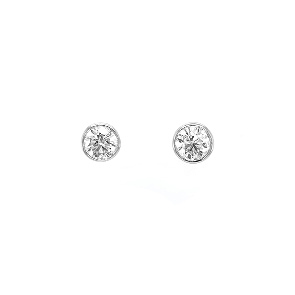 Goldene Pfirsichohrringe mit Diamanten