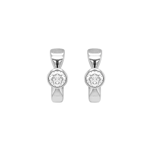 Gold-Ohrringe mit Diamanten