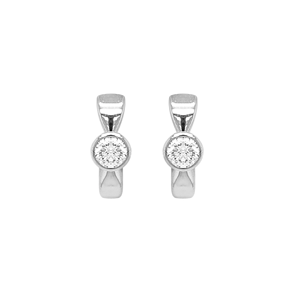 Gold-Ohrringe mit Diamanten
