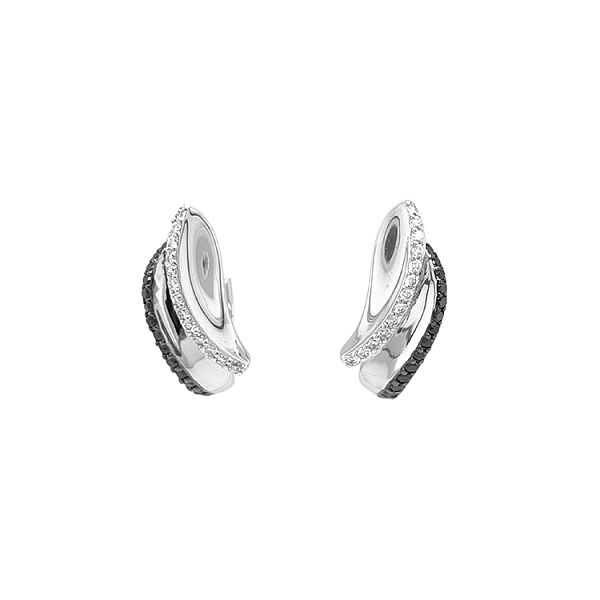 Gold-Ohrringe mit Diamanten