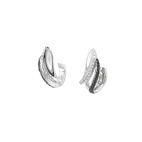 Gold-Ohrringe mit Diamanten