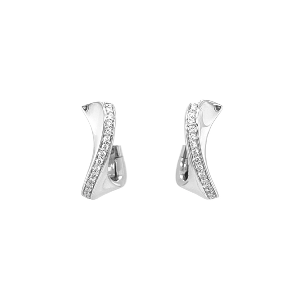 Gold-Ohrringe mit Diamanten