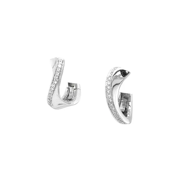 Gold-Ohrringe mit Diamanten