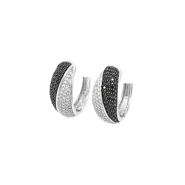 Gold-Ohrringe mit Diamanten