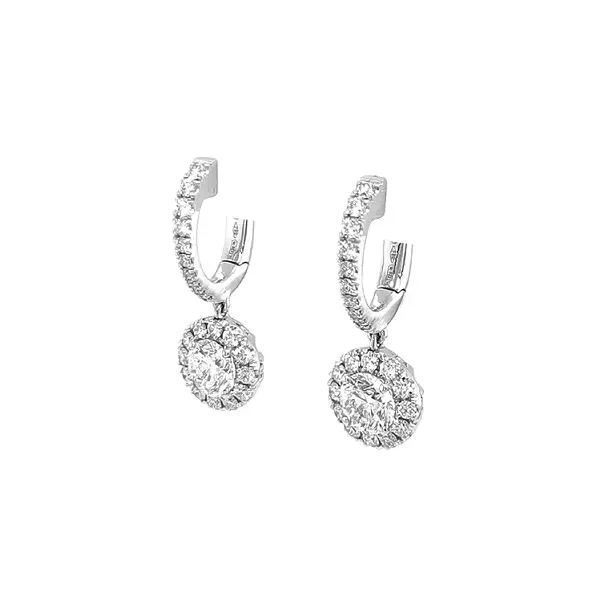 Gold-Ohrringe mit Diamanten