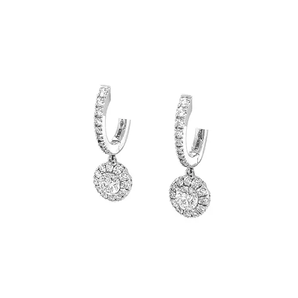 Gold-Ohrringe mit Diamanten