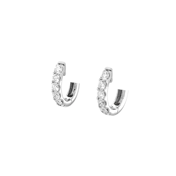 Gold-Ohrringe mit Diamanten