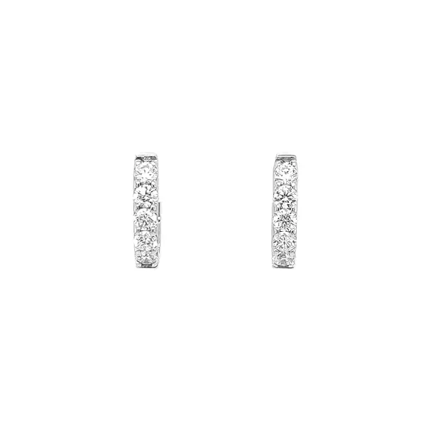 Gold-Ohrringe mit Diamanten