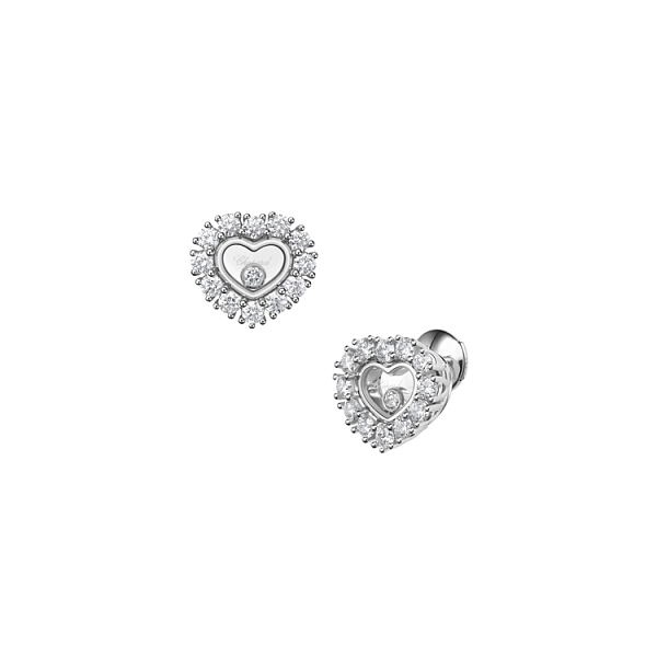 Gold-Ohrringe Chopard Happy Diamonds 83A616-1001