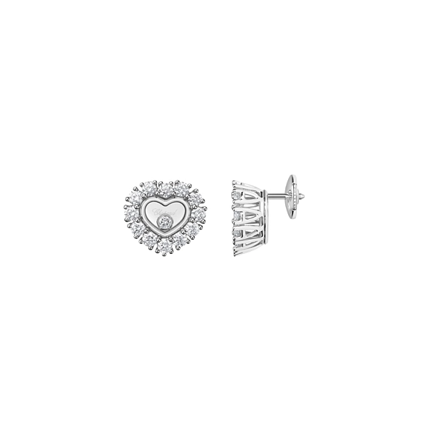 Gold-Ohrringe Chopard Happy Diamonds 83A616-1001