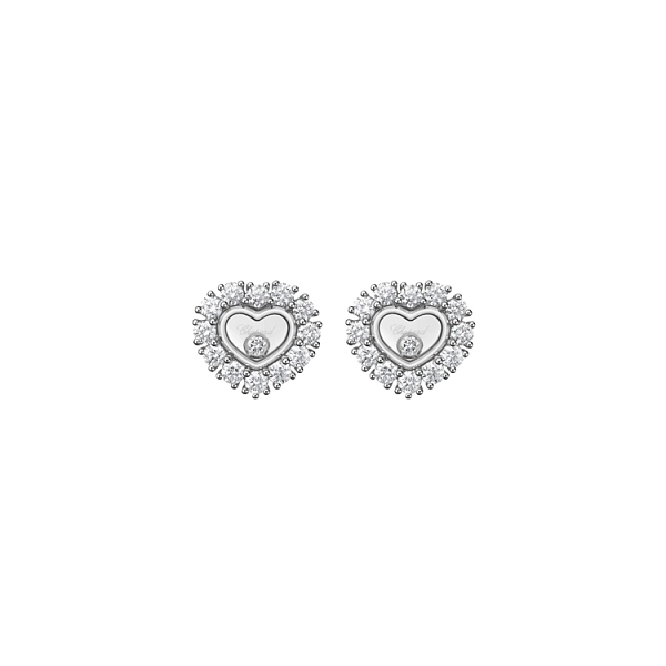 Gold-Ohrringe Chopard Happy Diamonds 83A616-1001