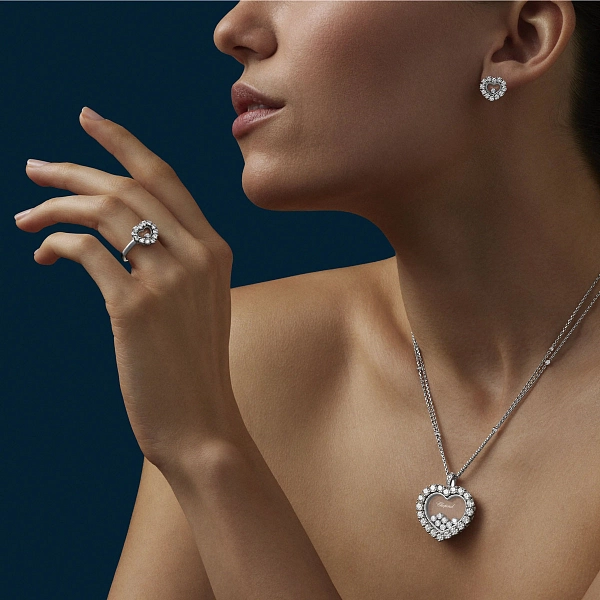 Gold-Ohrringe Chopard Happy Diamonds 83A616-1001