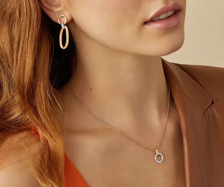 Gold-Ohrringe Marco Bicego Jaipur Link OB1811 B YW