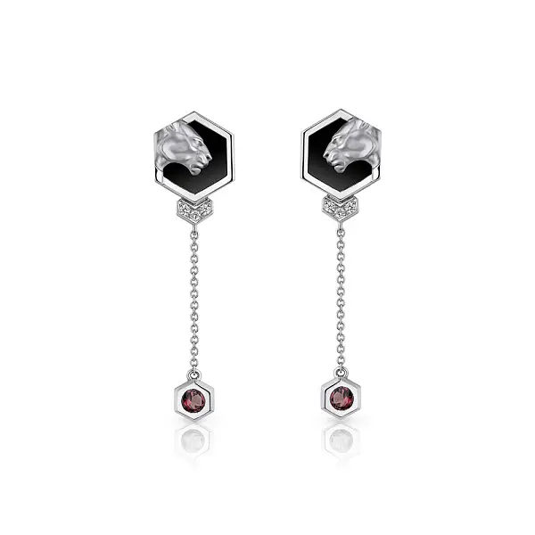 Gold-Ohrringe Carrera y Carrera Sechseck