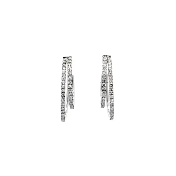 Gold-Ohrringe mit Diamanten