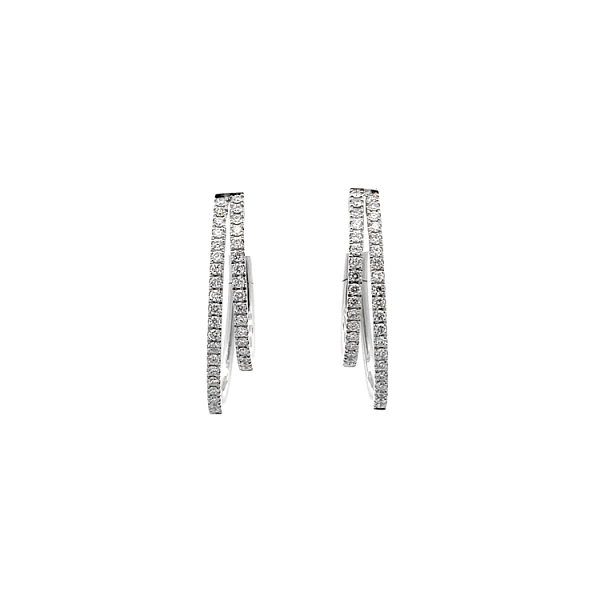 Gold-Ohrringe mit Diamanten