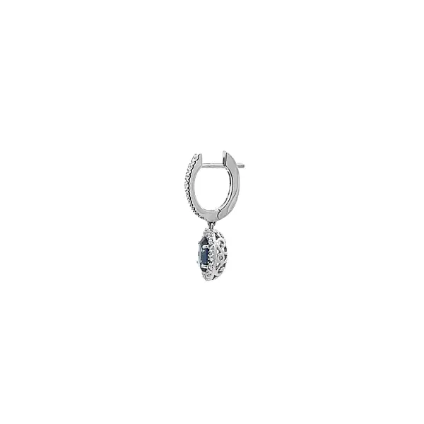 Gold-Ohrringe Saphir und Diamanten