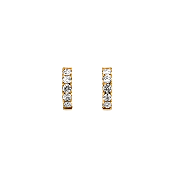 Gold Runde Ohrringe Diamanten
