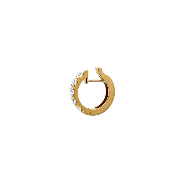 Gold Runde Ohrringe Diamanten