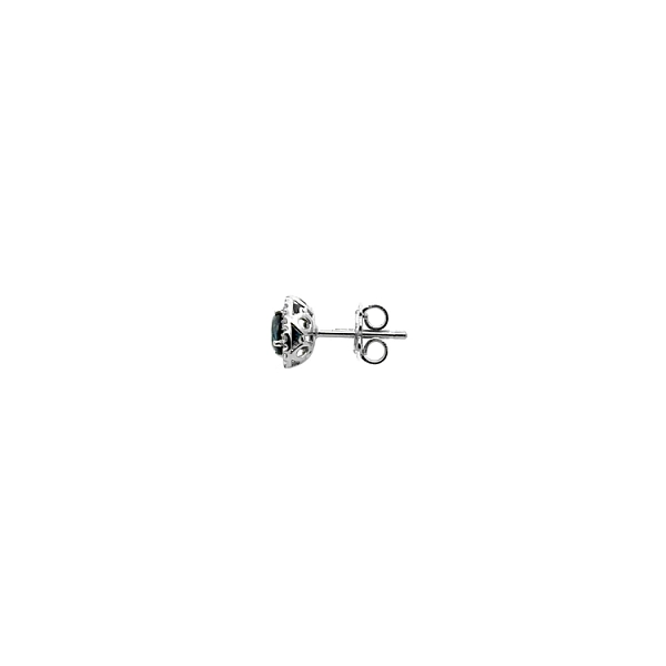 Goldohrringe mit Saphiren und Diamanten