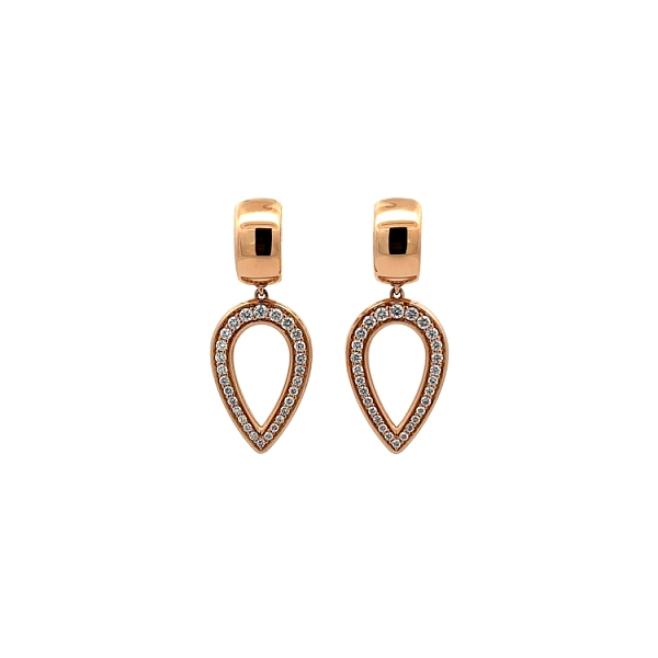 Gold-Ohrringe mit Diamanten
