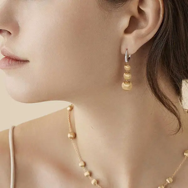 Gold-Ohrringe Marco Bicego Afrika OB1885-M B YW Q6