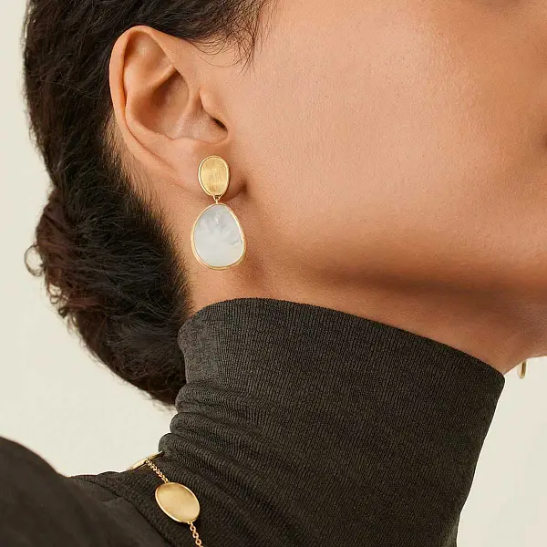 Gold-Ohrringe Marco Bicego Lunaria OB1403 MPW Y 02