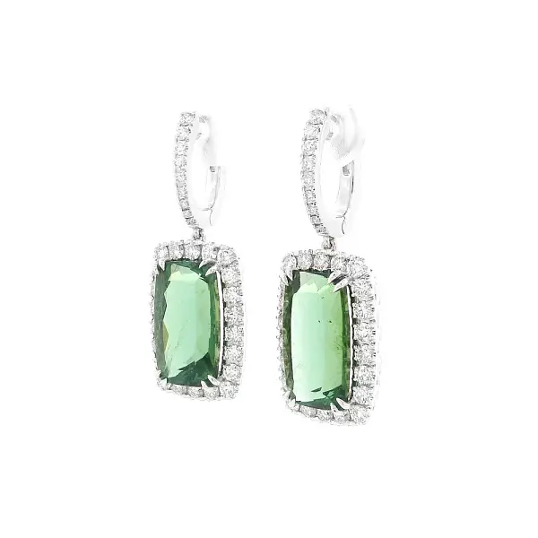 Eleganz von grünen Turmalinen in Kombination mit Diamanten