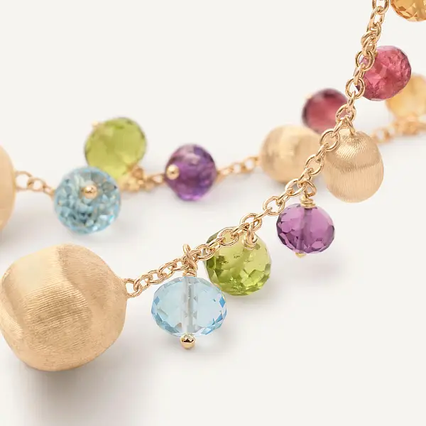 Gold-Ohrringe Marco Bicego Afrika Edelsteine OB1862 MIX02 Y