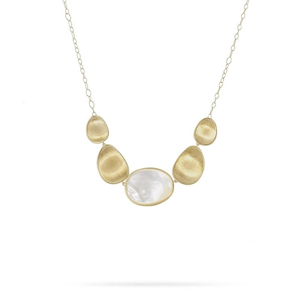 Gold-Halskette mit Perle Marco Bicego Lunaria