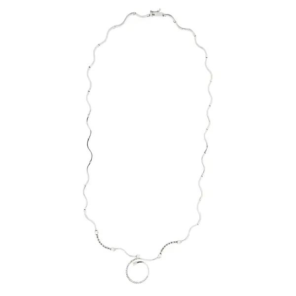 Gold-Halskette mit Diamanten