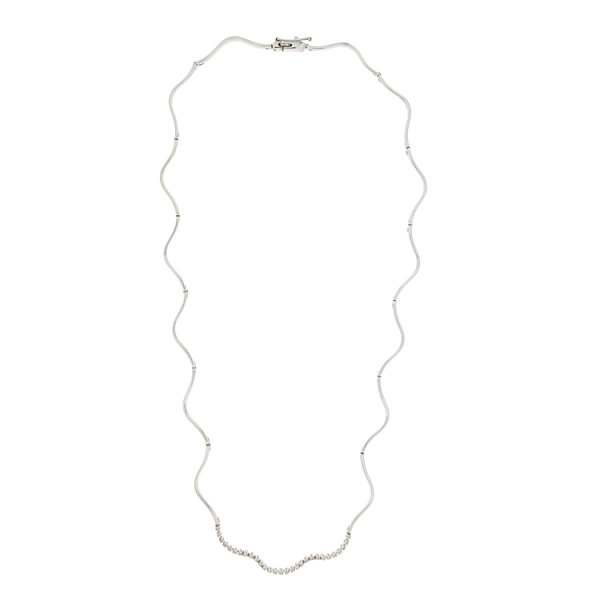 Gold-Halskette mit Diamanten
