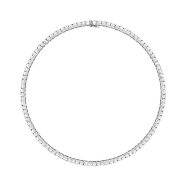 Tennis-Halskette aus Gold mit Diamanten