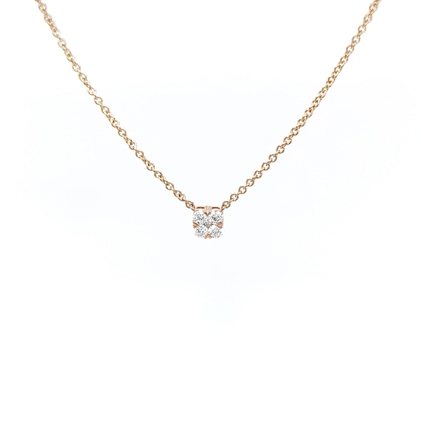 Gold-Halskette mit Diamanten