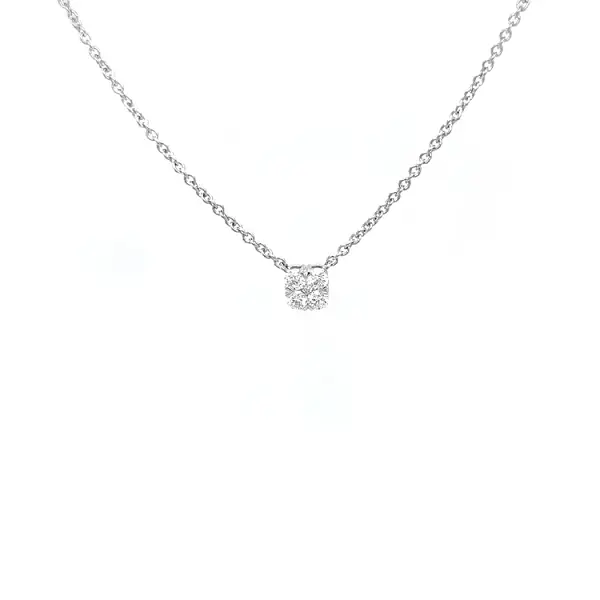 Gold-Halskette mit Diamanten