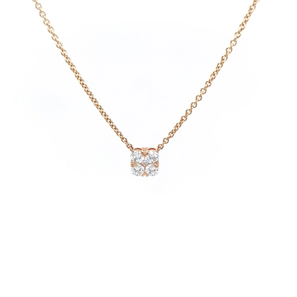 Gold-Halskette mit Diamanten