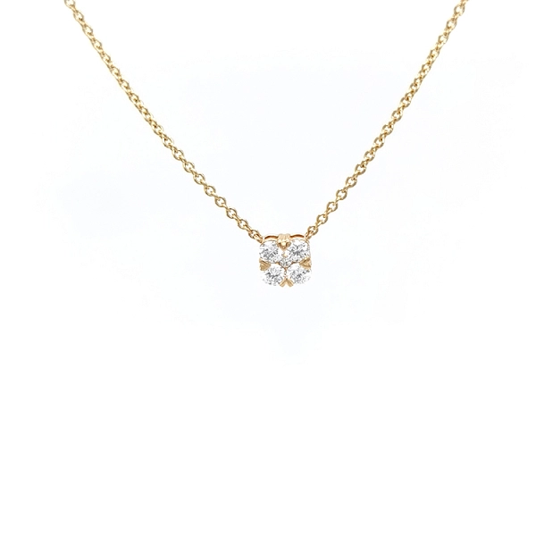 Gold-Halskette mit Diamanten