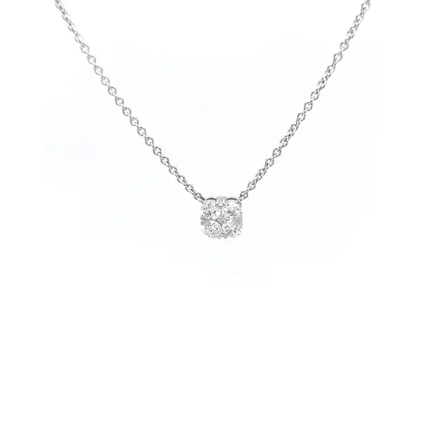 Gold-Halskette mit Diamanten