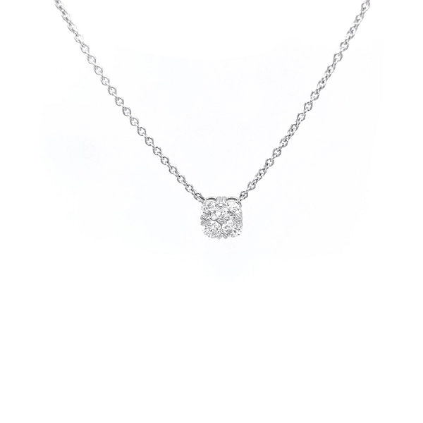 Gold-Halskette mit Diamanten