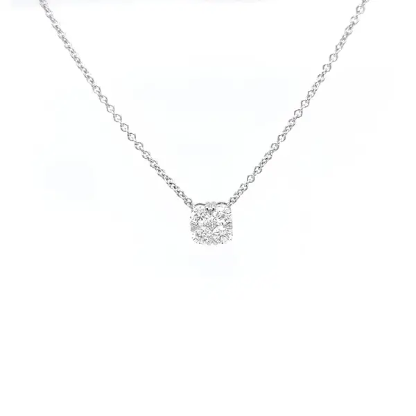 Gold-Halskette mit Diamanten