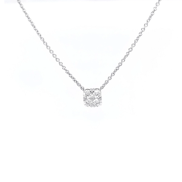 Gold-Halskette mit Diamanten