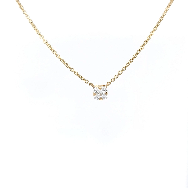 Gold-Halskette mit Diamanten