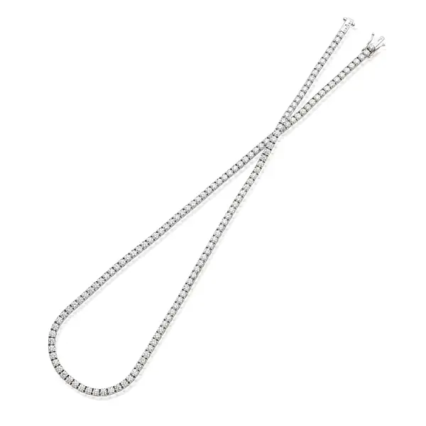 Gold Tennis Halskette Crieri mit Diamanten