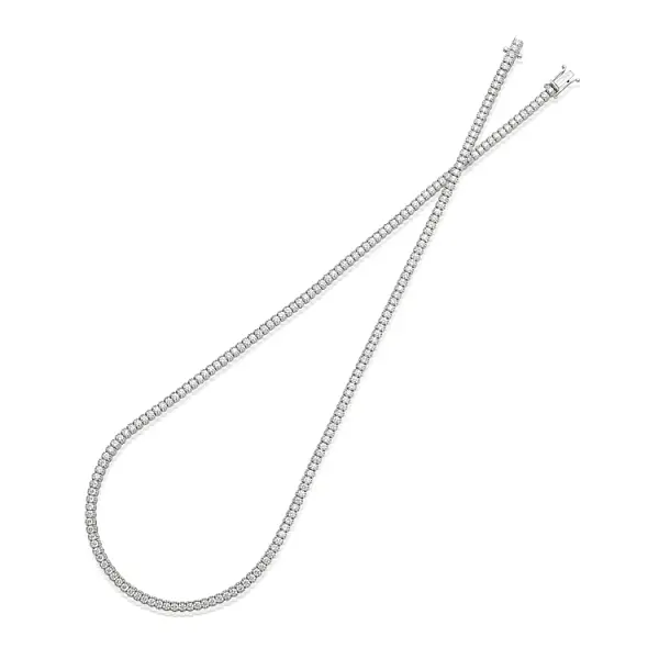 Gold Tennis Halskette Crieri mit Diamanten