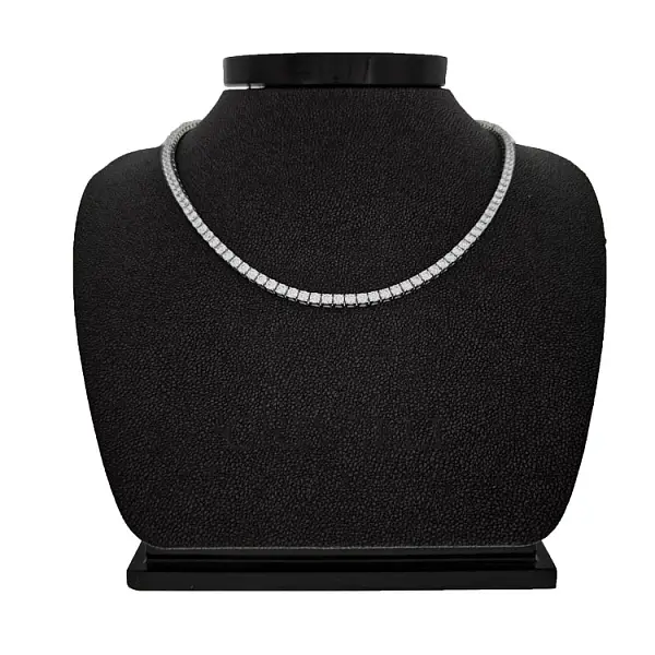 Gold Tennis Halskette Crieri mit Diamanten