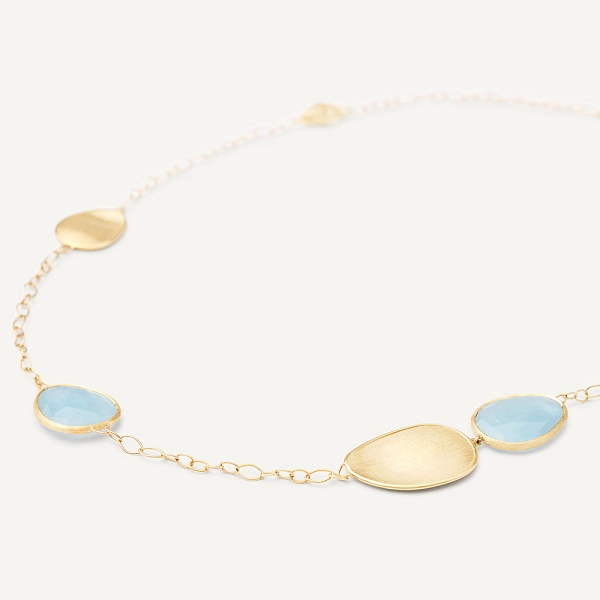 Gold Marco Bicego Lunaria Halskette CB1981 AQD Y