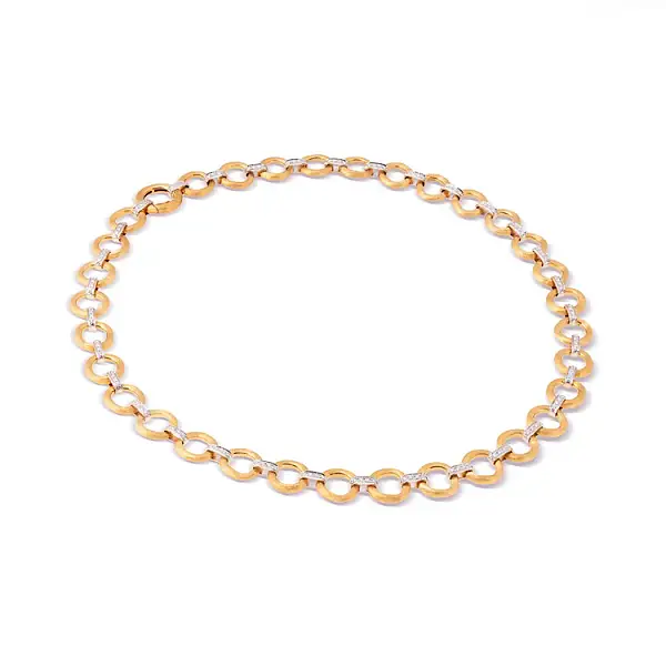 Gold Marco Bicego Jaipur Diamant-Halskette CB2660 B YW