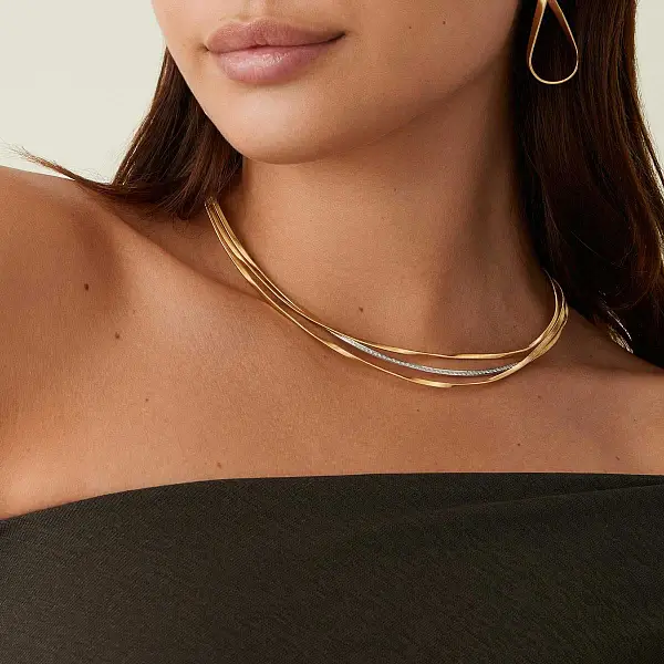 Gold Marco Bicego Marrakech Halskette CG848 B YW M5